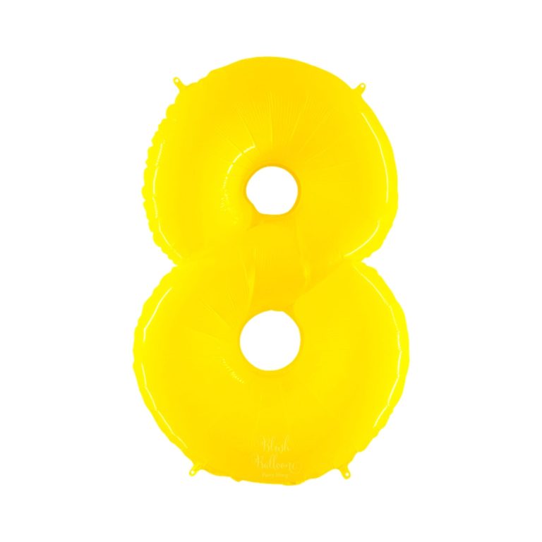 Giant Bright Yellow Number Balloon - 40 Inches