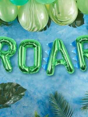 Dinosaur Party Roar Balloon Letters