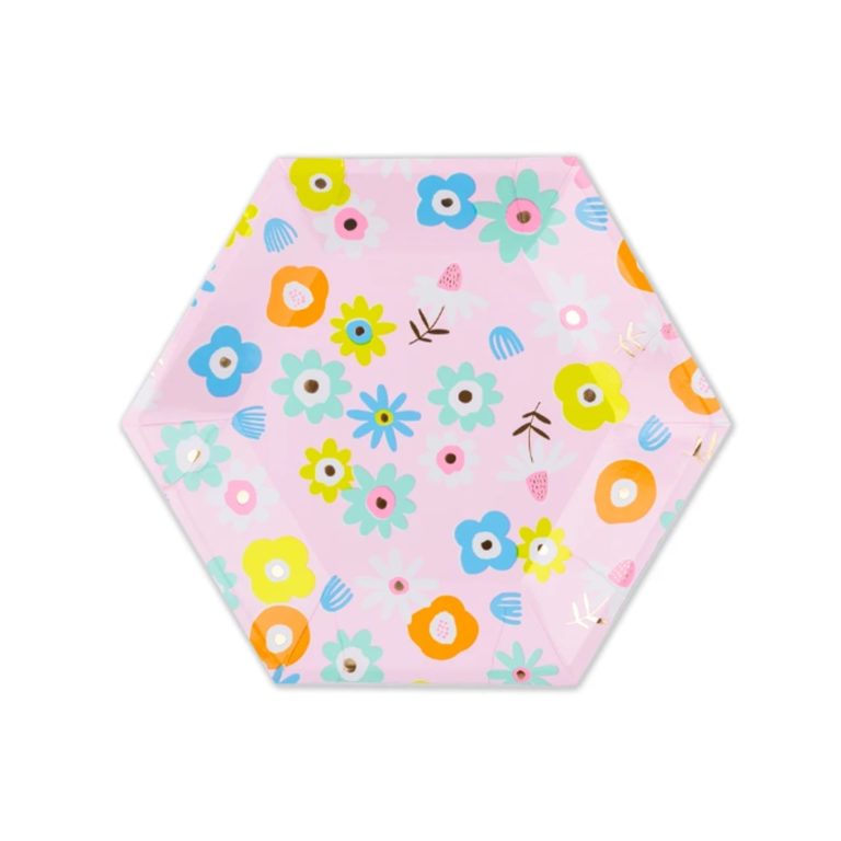 Fun Floral Paper Plates