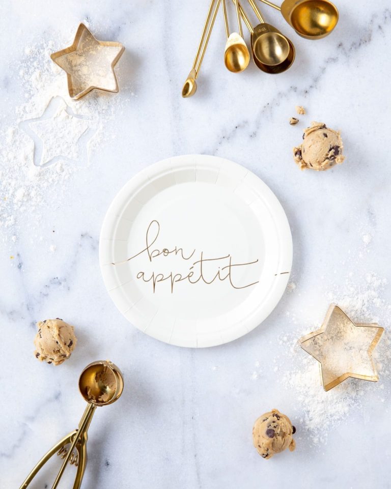 Bon Appetit Cursive Script Small Plates