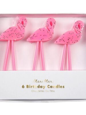 Flamingo Candles Set of 6