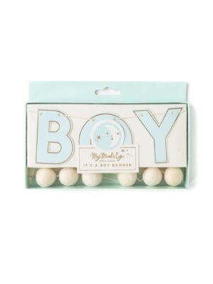 Baby Blue It's A Boy Banner