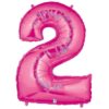 Giant Hot Pink Number Balloon - 40 Inches