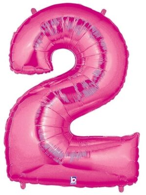 Giant Hot Pink Number Balloon - 40 Inches