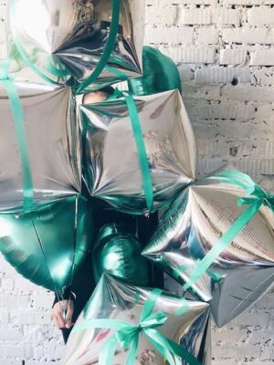Metallic Square Cubez Balloon - 16 Inch