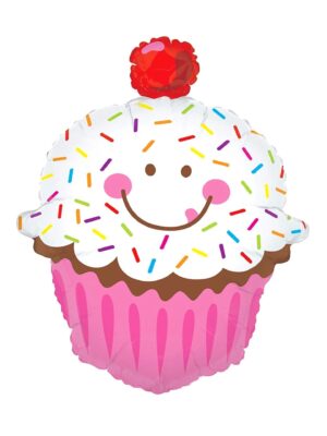Cupcake Mylar Balloon