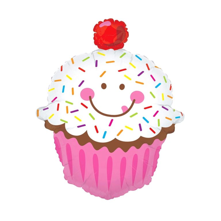 Cupcake Mylar Balloon