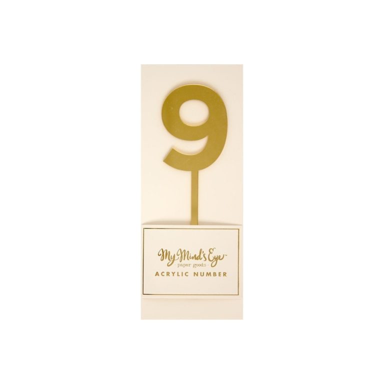 Gold Acrylic Cake Topper