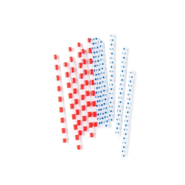 4th of July Reusable Straws