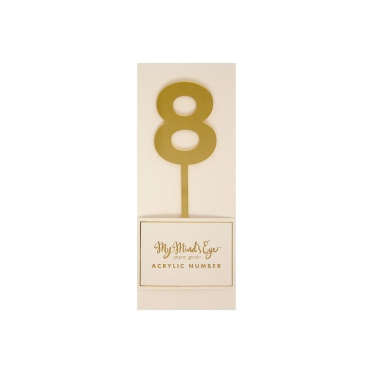 Gold Acrylic Cake Topper