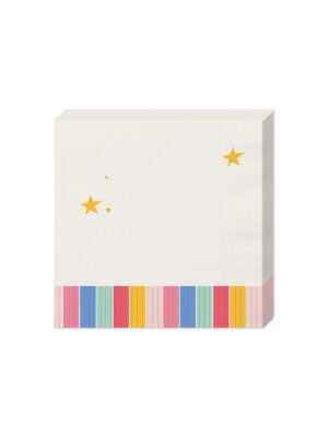 Magical Rainbow Fringed Cocktail Napkins