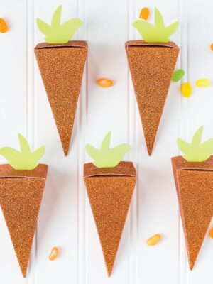 Easter Carrot Favor Boxes