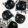 Black Cat Halloween Plates