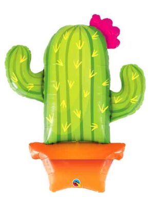 Cactus Potted Mylar Balloon - 36 Inches
