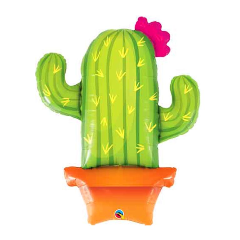 Cactus Potted Mylar Balloon - 36 Inches