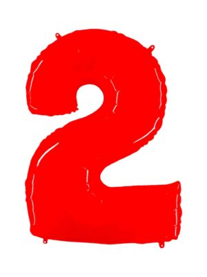 Giant Bright Red Number Balloon - 40 Inches