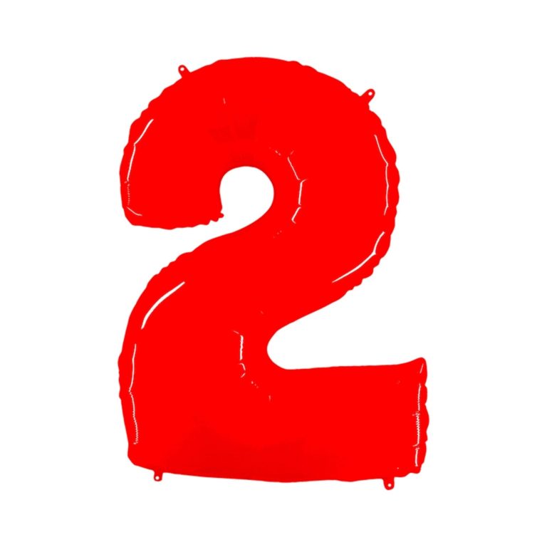 Giant Bright Red Number Balloon - 40 Inches