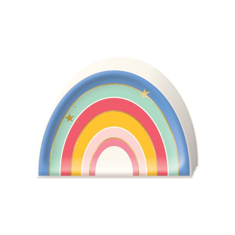 Magical Rainbow Paper Plates