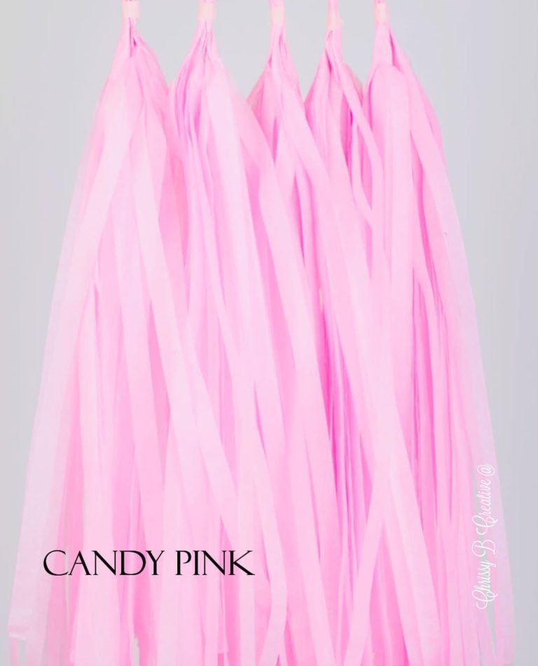 candy-pink.jpg DIY Tissue Tassels - Pack of 5 Pre-Cut Tassels
