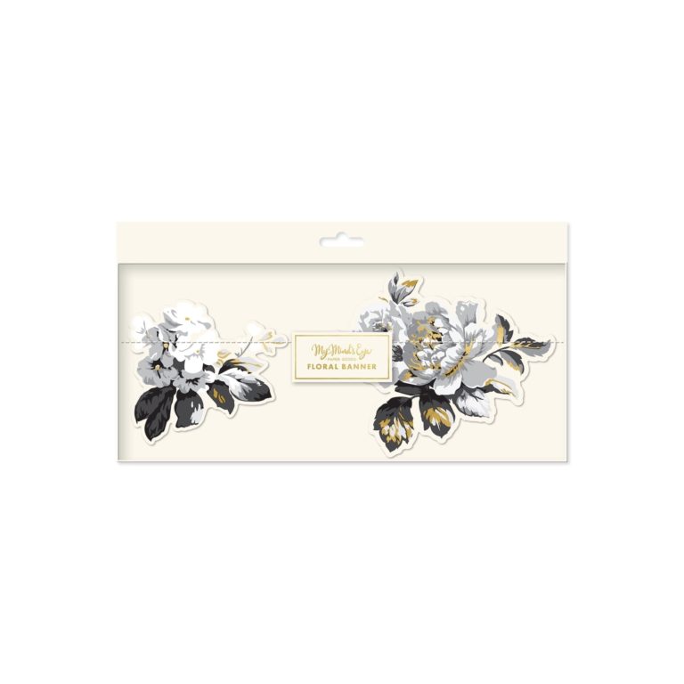 Gingham Farms Floral Banner