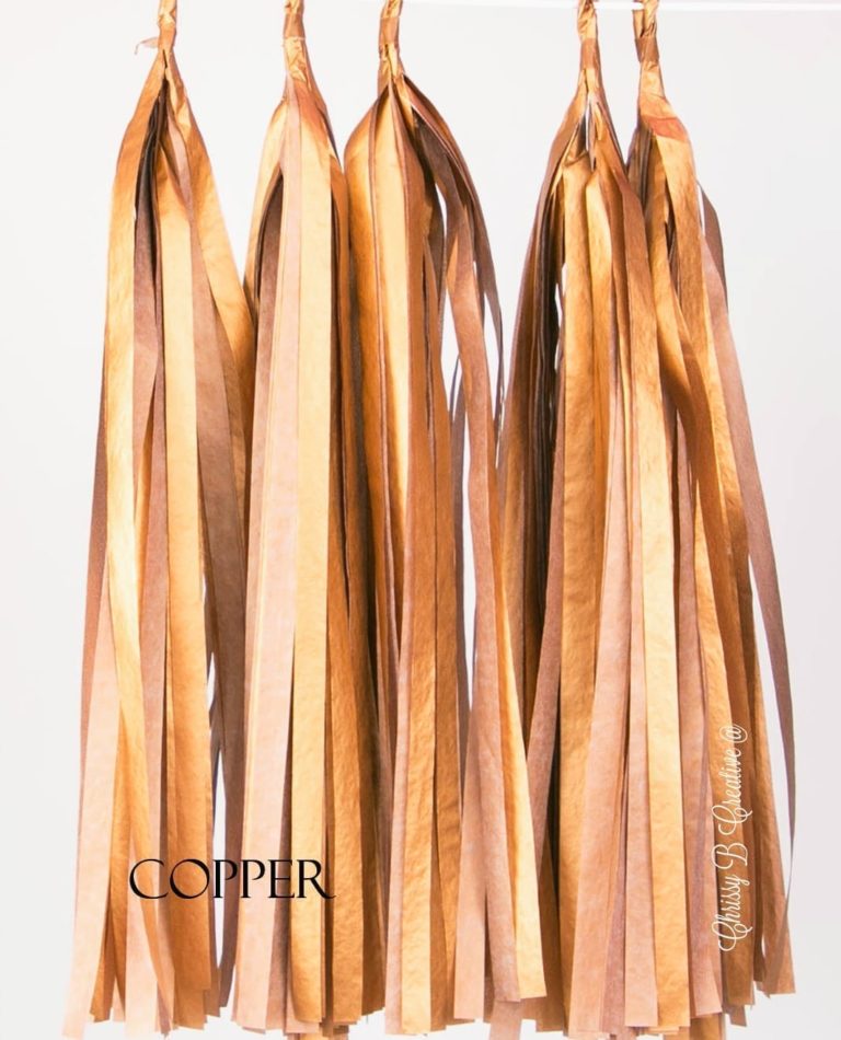 copper.jpg DIY Tissue Tassels - Pack of 5 Pre-Cut Tassels