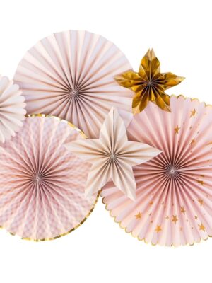 Baby Pink Party Fans