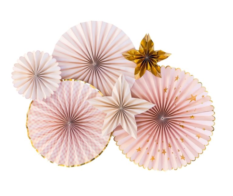 Baby Pink Party Fans