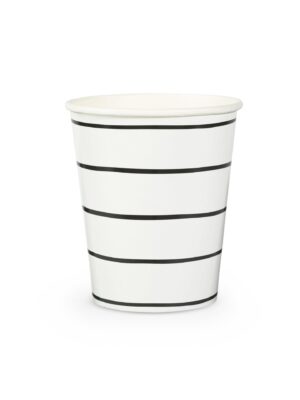 Frenchie Striped Cups - Black