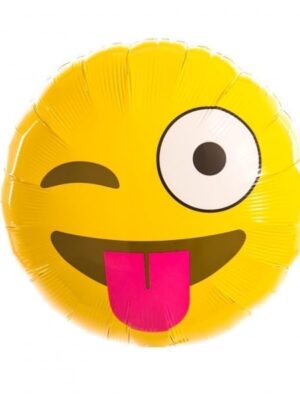 Tongue Emoji Mylar Balloon