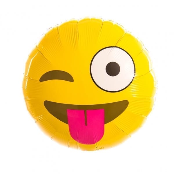 Tongue Emoji Mylar Balloon