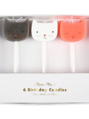 Cat Candles Set of 6