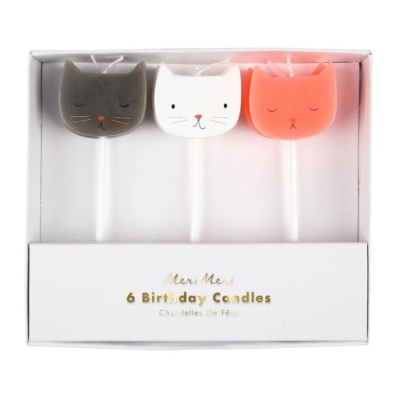 Cat Candles Set of 6
