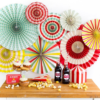 Vintage Carnival Party Fans