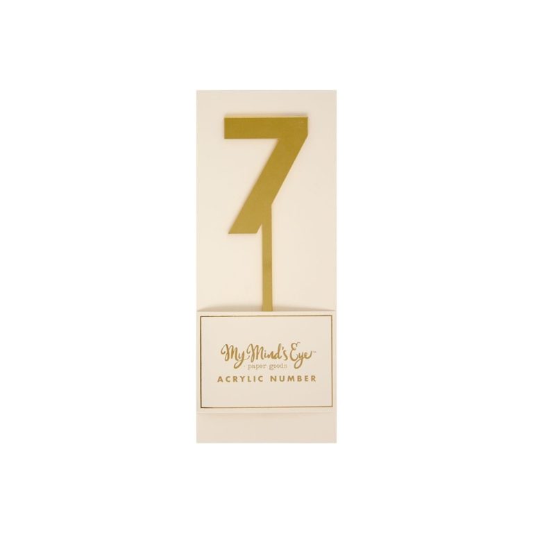 Gold Acrylic Cake Topper