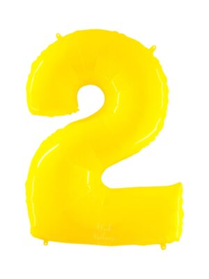 Giant Bright Yellow Number Balloon - 40 Inches