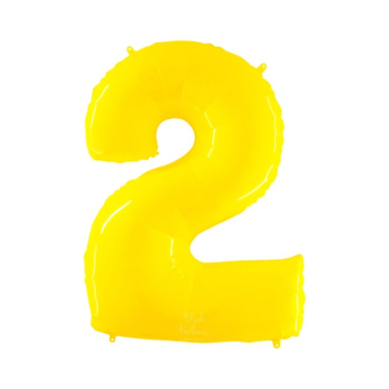 Giant Bright Yellow Number Balloon - 40 Inches