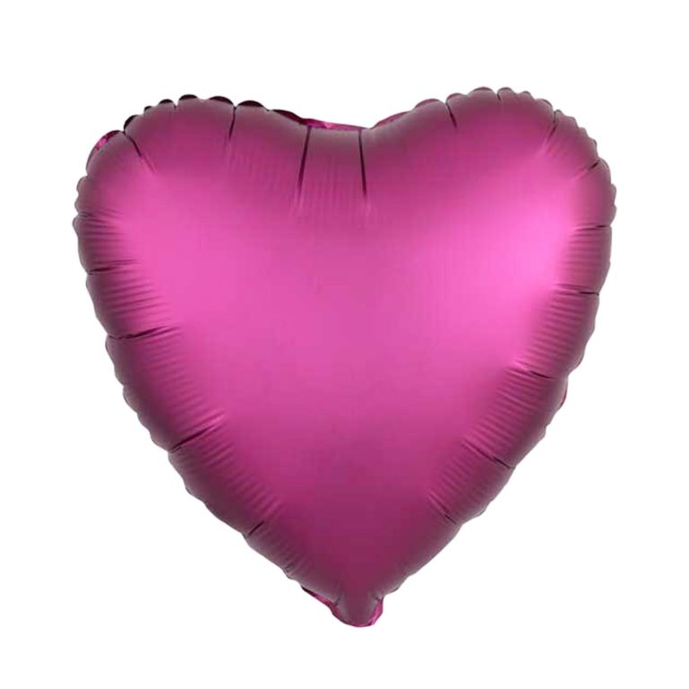 Satin Heart Mylar Balloon
