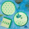 Dinosaur Paper Party Plates - Foiled