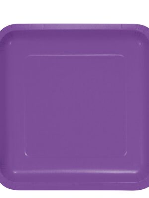 Amethyst Purple Square Dinner Plates