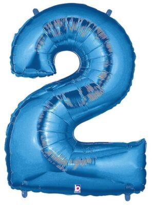 Giant Blue Number Balloon - 40 Inches