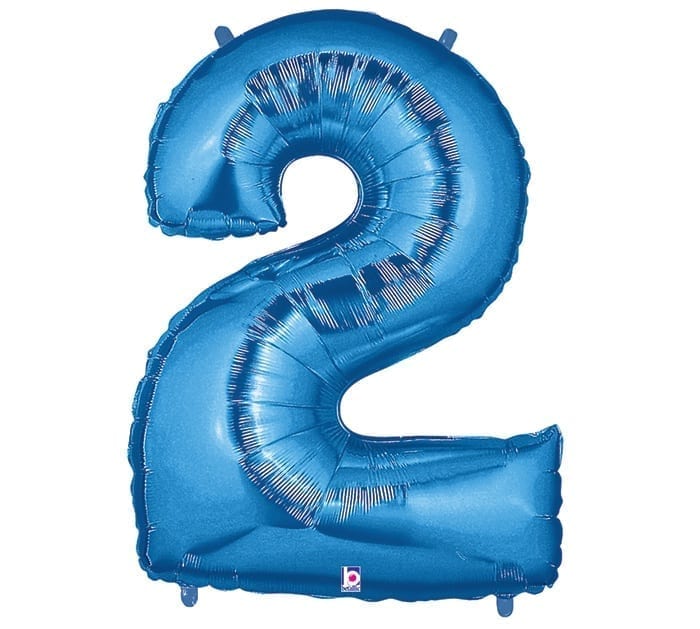 Giant Blue Number Balloon - 40 Inches