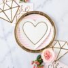 Bride to Be Striped Large Plates