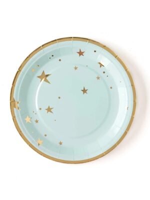 Twinkle Twinkle Baby Blue Star Plates