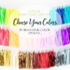 DIY Tissue Tassels - Pack of 5 Pre-Cut Tassels
