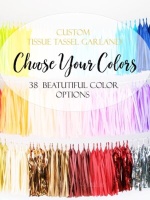 DIY Tissue Tassels - Pack of 5 Pre-Cut Tassels