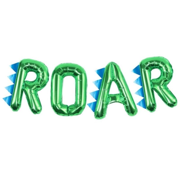 Dinosaur Party Roar Balloon Letters