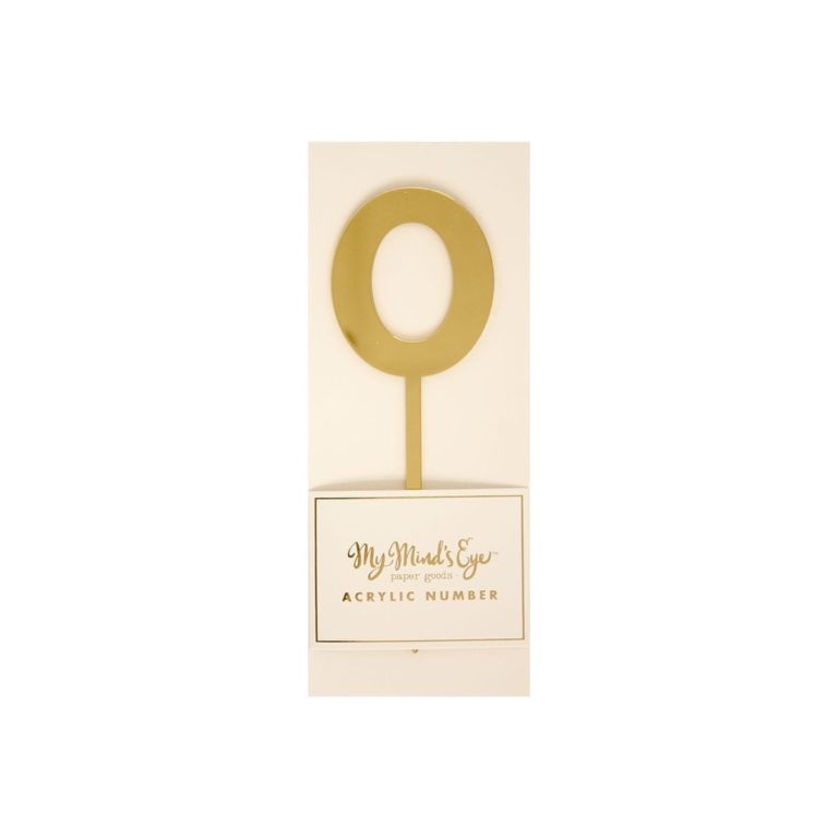Gold Acrylic Cake Topper