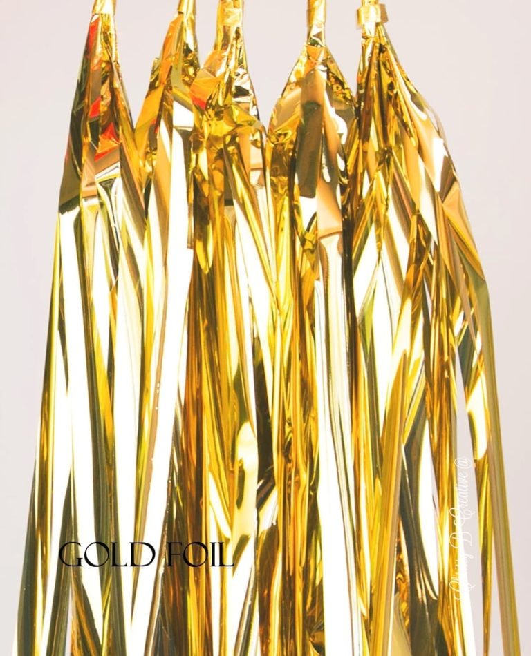 gold-foil.jpg DIY Tissue Tassels - Pack of 5 Pre-Cut Tassels