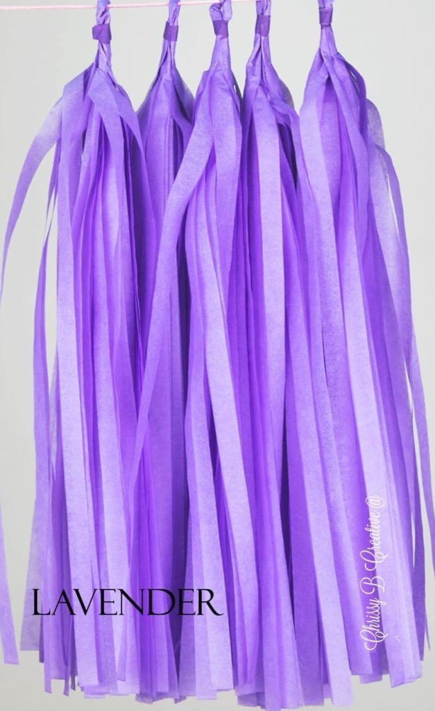 lavender.jpg DIY Tissue Tassels - Pack of 5 Pre-Cut Tassels