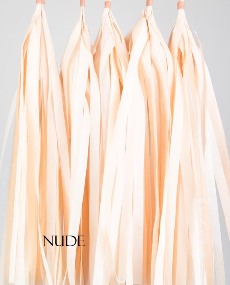 nude.jpg DIY Tissue Tassels - Pack of 5 Pre-Cut Tassels